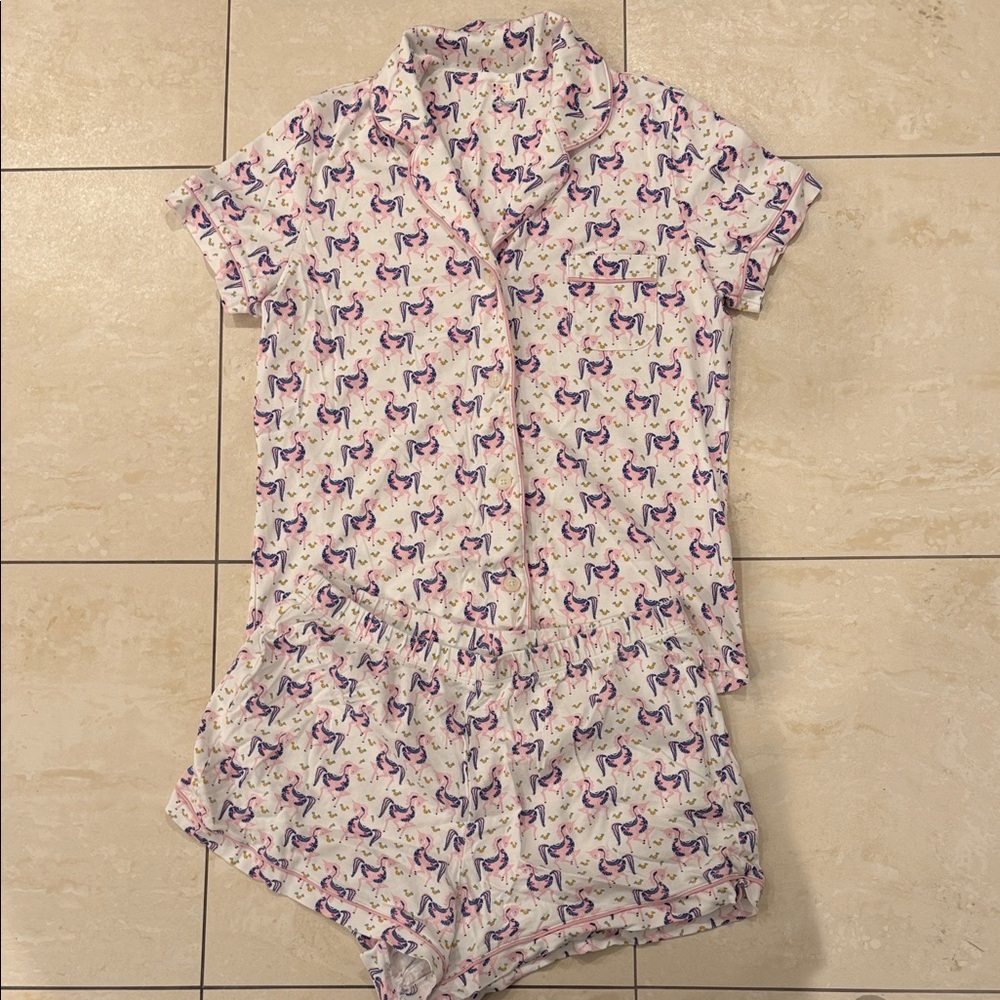 Roller rabbit Unicorn Print Pajama Set